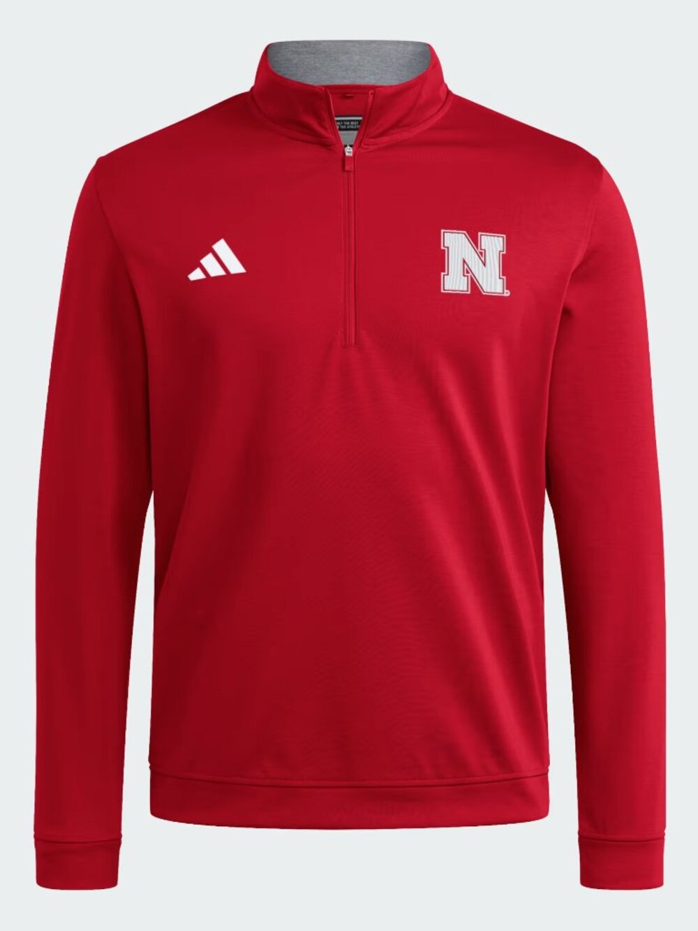 adidas Nebraska Cornhuskers Elevated Quarter-Zip Pullover Red Mens 2XL Brand New